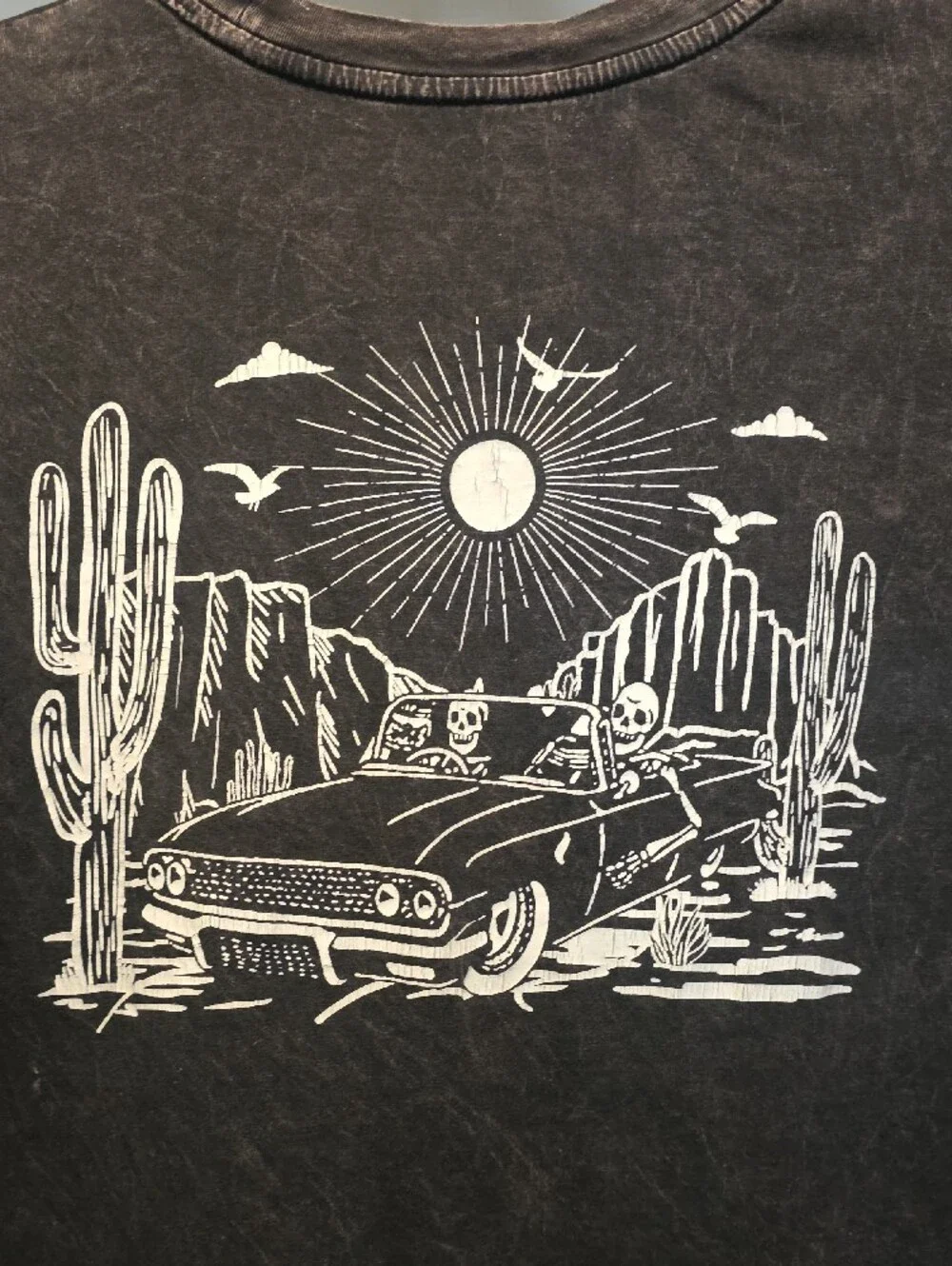 California Graphic Cropped Tee - Black - Picture 5 of 6